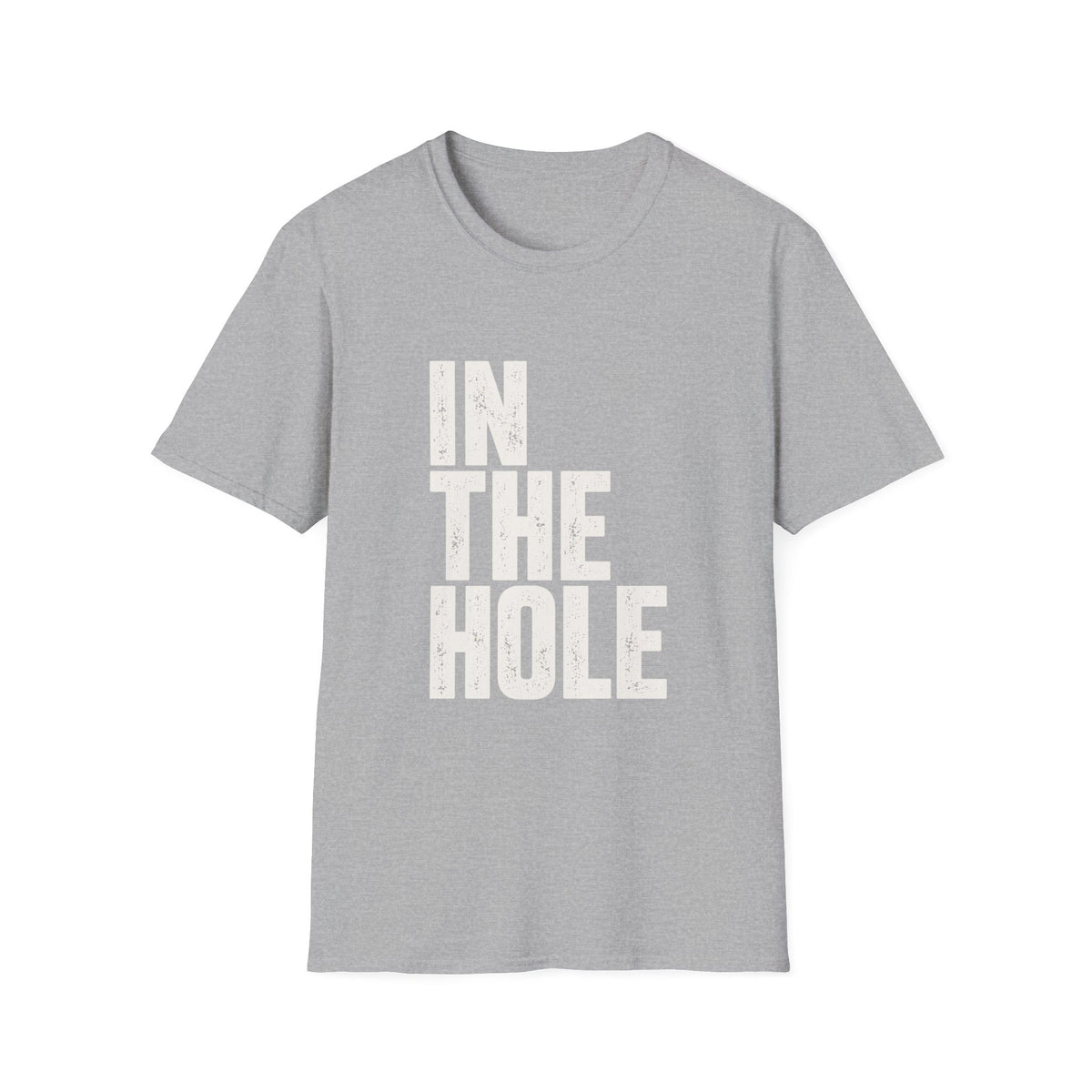 IN THE HOLE TEXT T-SHIRT