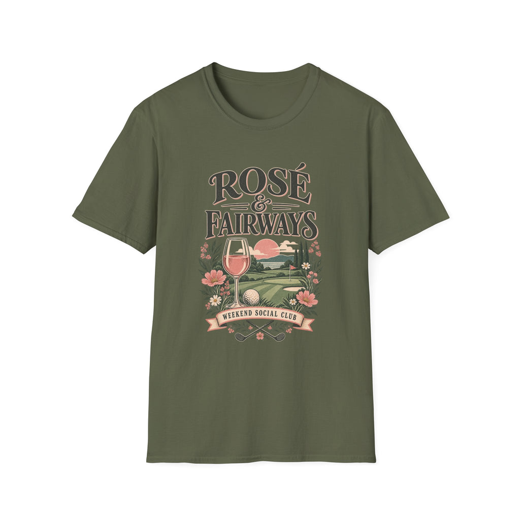 ROSE AND FAIRWAYS WEEKEND SOCIAL CLUB T-SHIRT