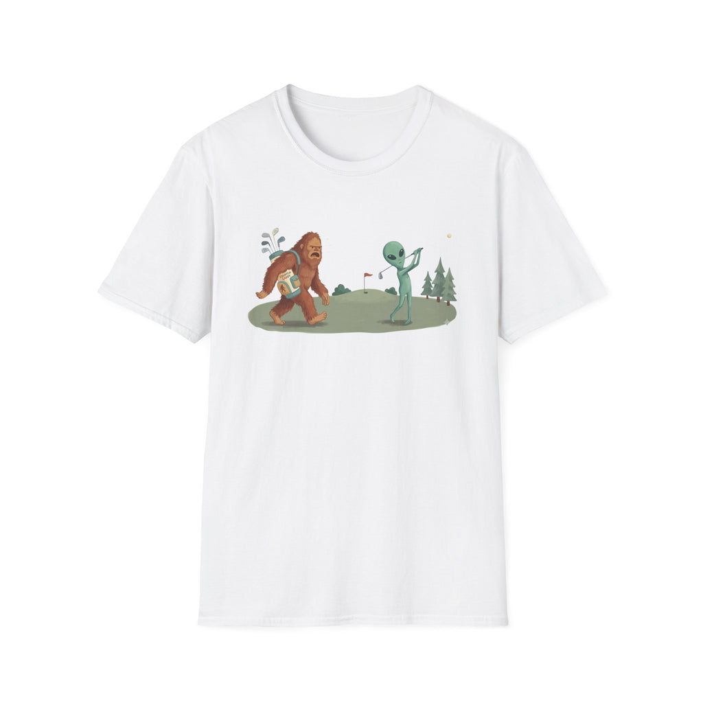 BIGFOOT SQUATCH CADDY ALIEN GOLFER 194 T-SHIRT