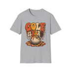 GOLF IS HARD MELTING DRIP TEXT 167 T-SHIRT