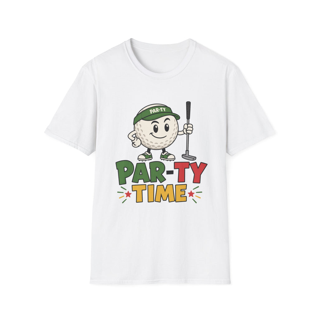 PAR-TY TIME GOLF BALL CHARACTER T-SHIRT