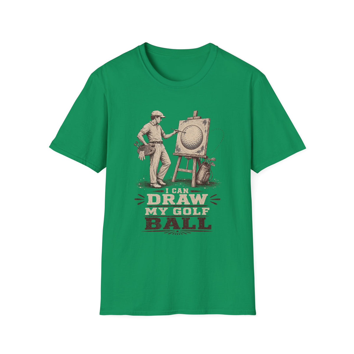 I CAN DRAW MY GOLF BALL T-SHIRT