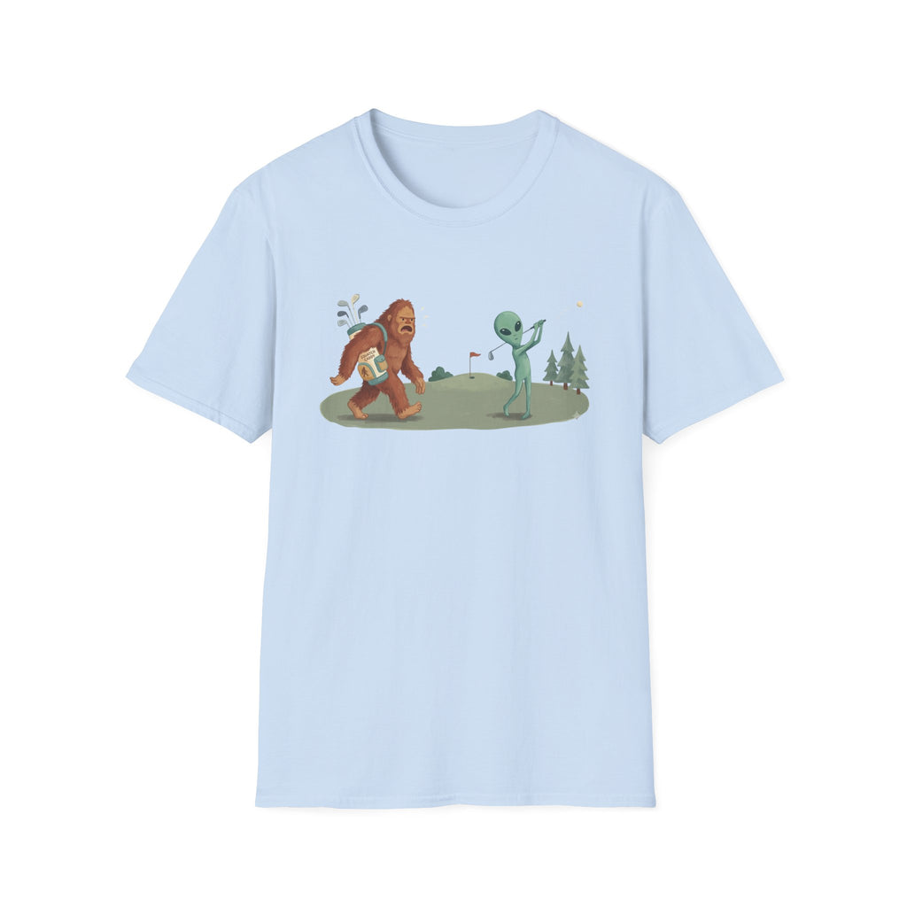 BIGFOOT SQUATCH CADDY ALIEN GOLFER 194 T-SHIRT