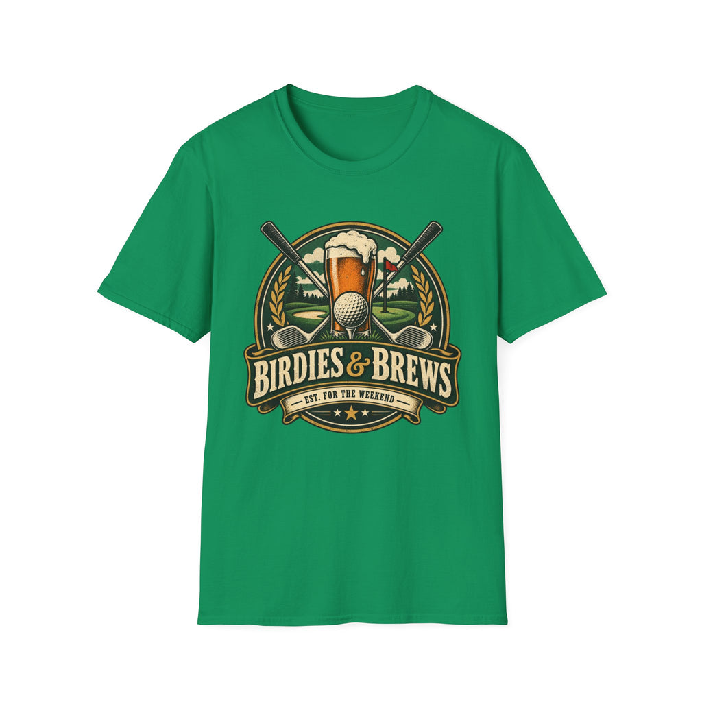 BIRDIES AND BREWS GOLF BADGE COLOR 188 T-SHIRT