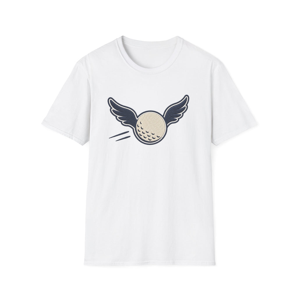 FLYING GOLF BALL WINGS EMBROIDERY PATCH 98 T-SHIRT