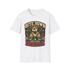BITE DOWN BIRDIE BULLDOG GOLFER 31 T-SHIRT