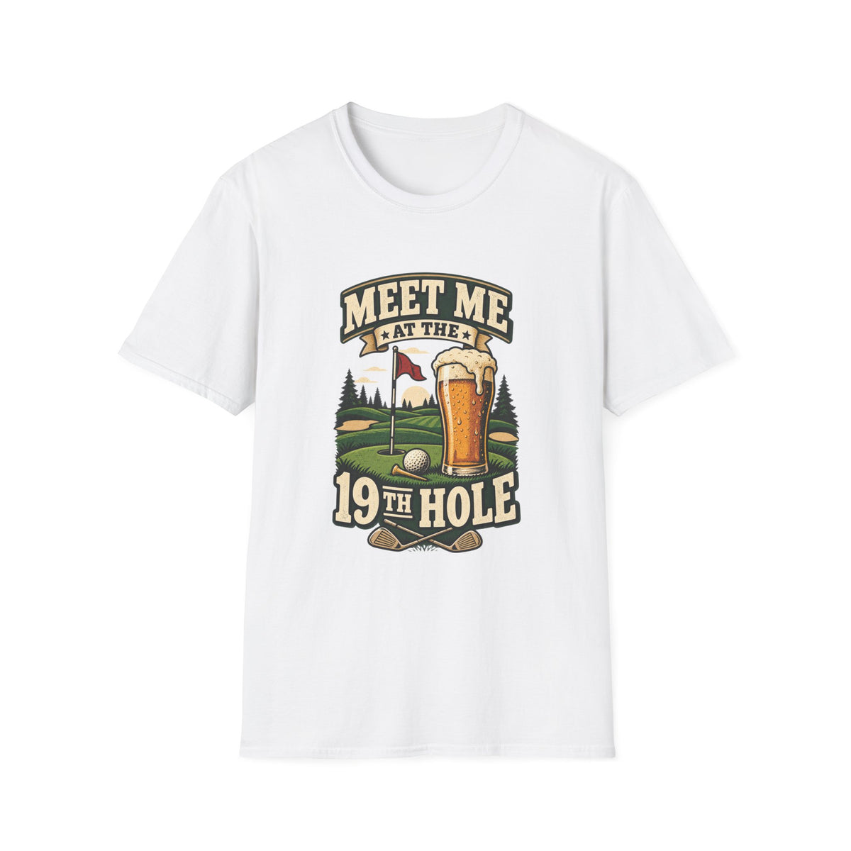 MEET ME AT 19TH HOLE BEER T-SHIRT