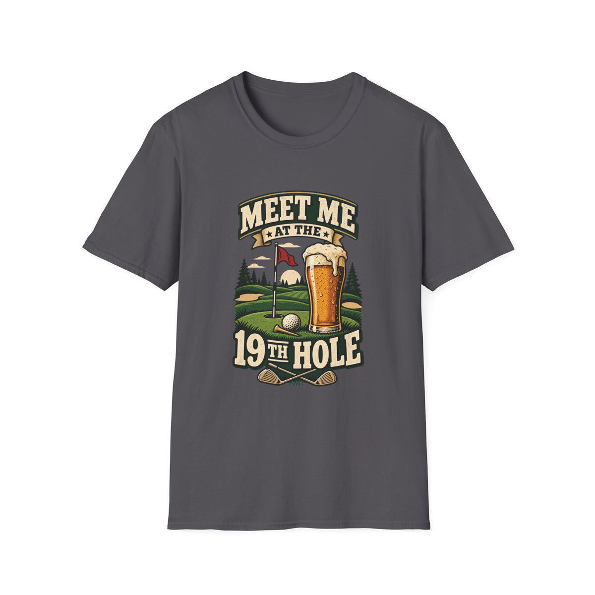 MEET ME AT 19TH HOLE BEER T-SHIRT
