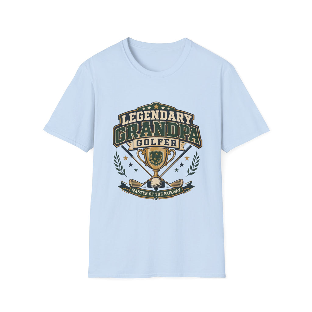 LEGENDARY GRANDPA GOLFER TROPHY BADGE T-SHIRT
