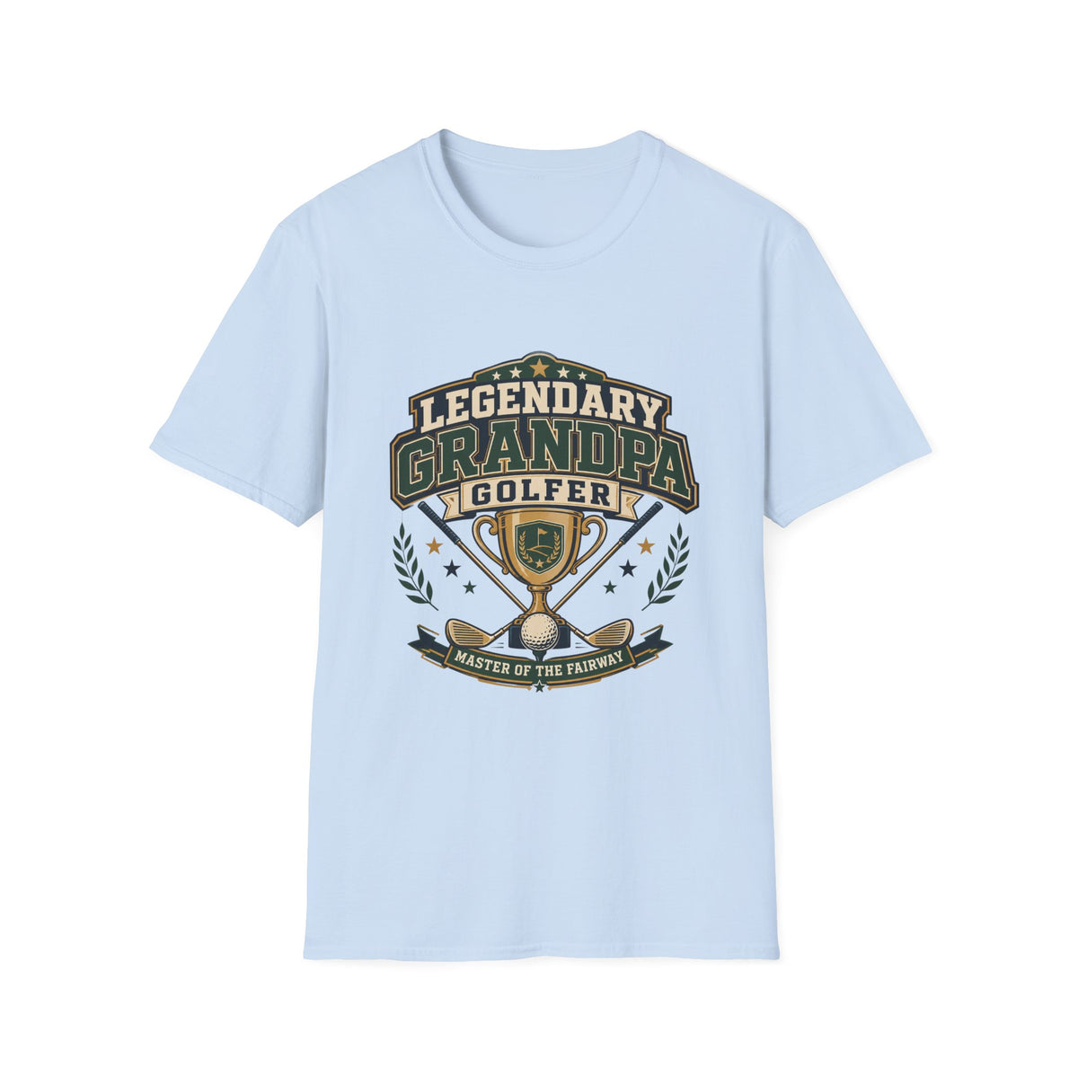 LEGENDARY GRANDPA GOLFER TROPHY BADGE T-SHIRT