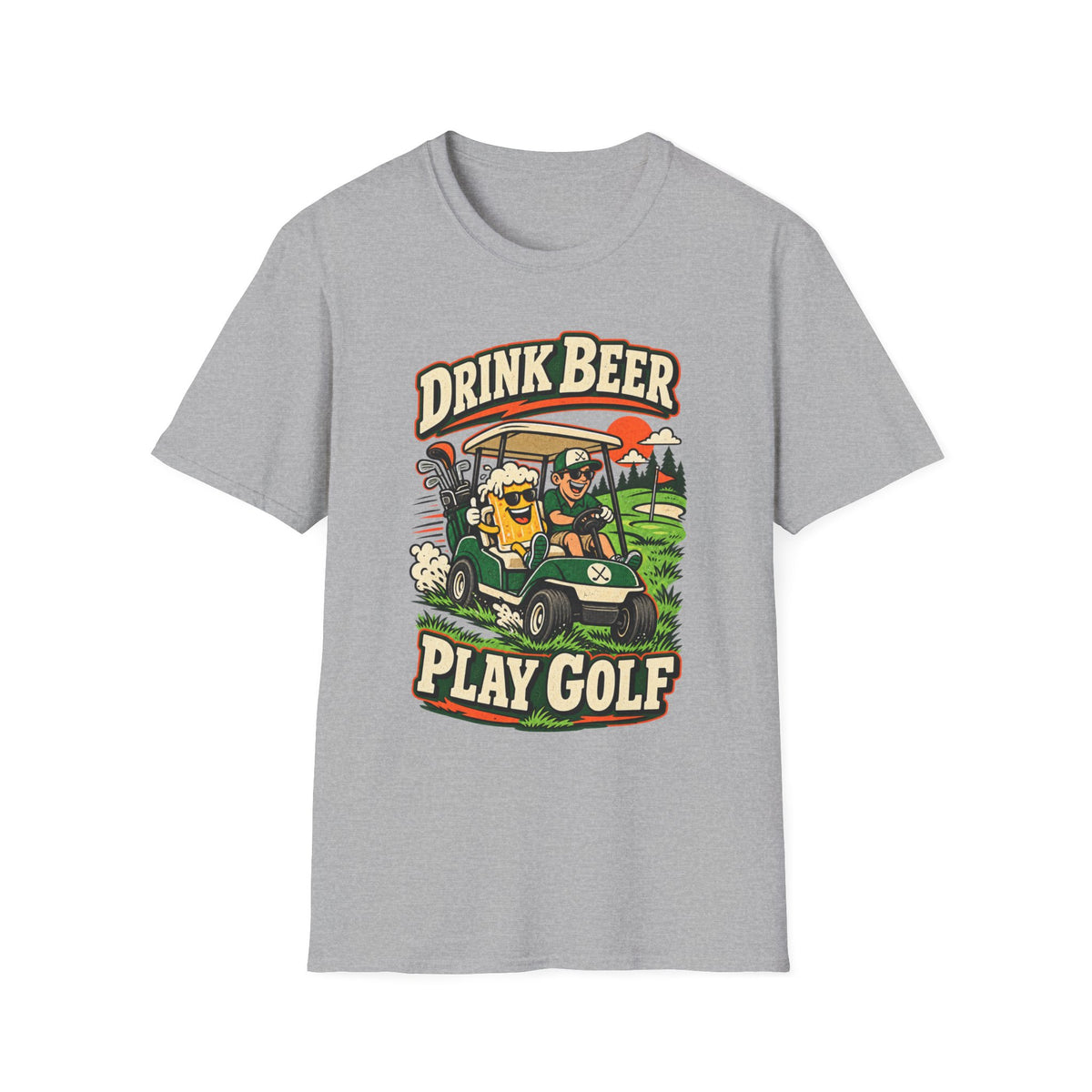 DRINK BEER PLAY GOLF CART 176 T-SHIRT