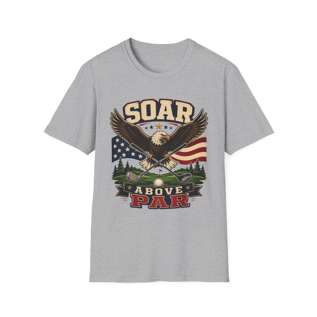 SOAR ABOVE PAR EAGLE FLAG T-SHIRT