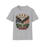 SOAR ABOVE PAR EAGLE FLAG T-SHIRT