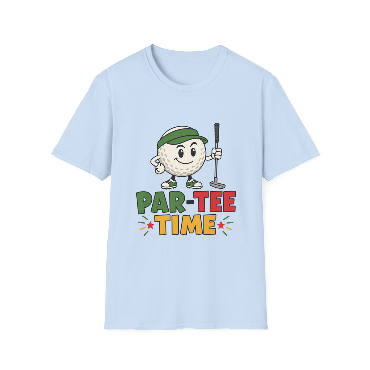 PAR TEE TIME GOLF BALL CHARACTER T-SHIRT