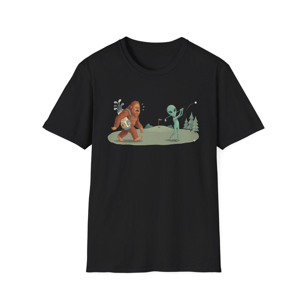 BIGFOOT SQUATCH CADDY ALIEN GOLFER 194 T-SHIRT