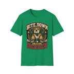 BITE DOWN BIRDIE BULLDOG GOLFER 31 T-SHIRT