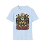 BITE DOWN BIRDIE BULLDOG GOLFER 31 T-SHIRT