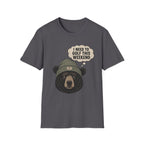 BEAR-BEANIE-GOLF-WEEKEND-THOUGHT-GRAY-73 T-SHIRT