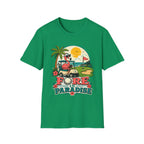 FORE IN PARADISE FLAMINGO CART 11 T-SHIRT