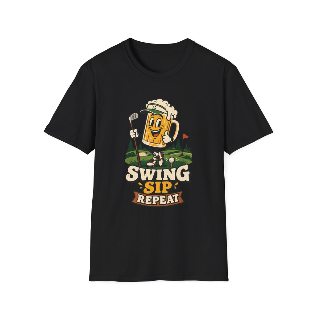 SWING SIP REPEAT BEER MUG T-SHIRT