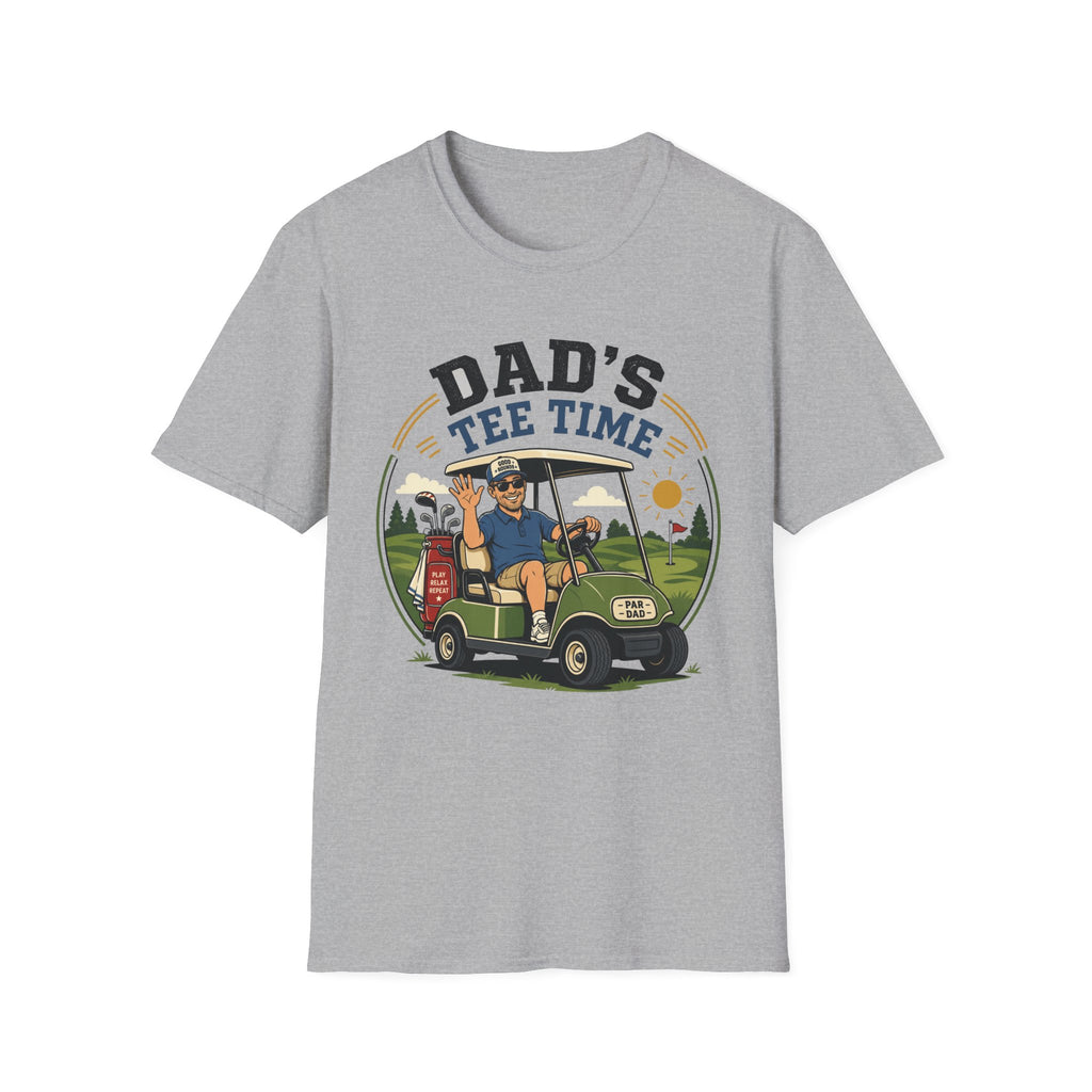 DADS TEE TIME GOLF CART CARTOON 142 T-SHIRT