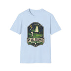 MY BALL DISAPPEARED UFO BADGE T-SHIRT