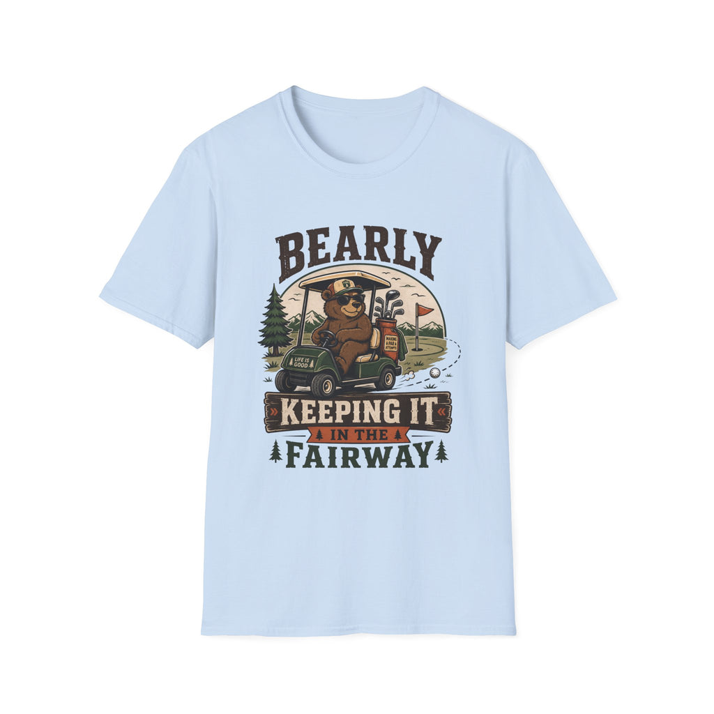 BEARLY KEEPING FAIRWAY BEAR CART 32 T-SHIRT