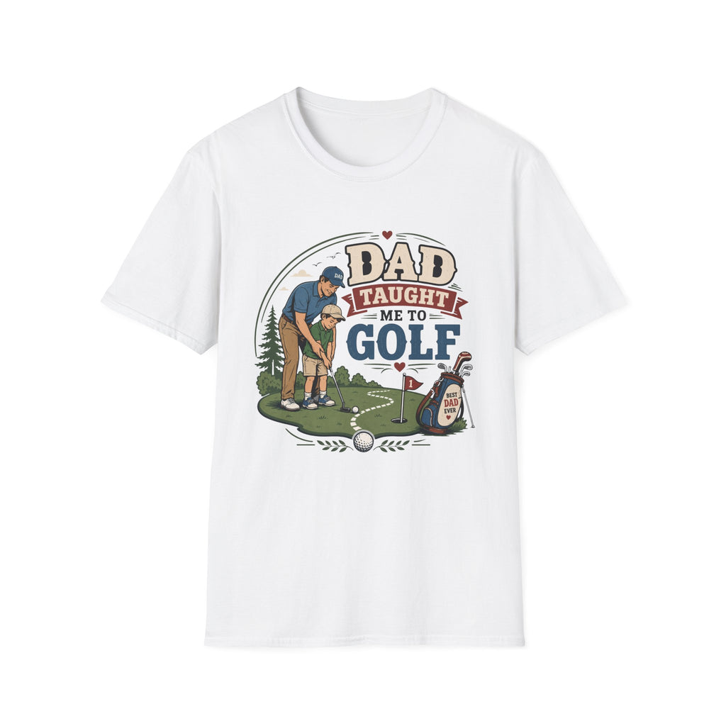 DAD TAUGHT ME GOLF BADGE 41 T-SHIRT