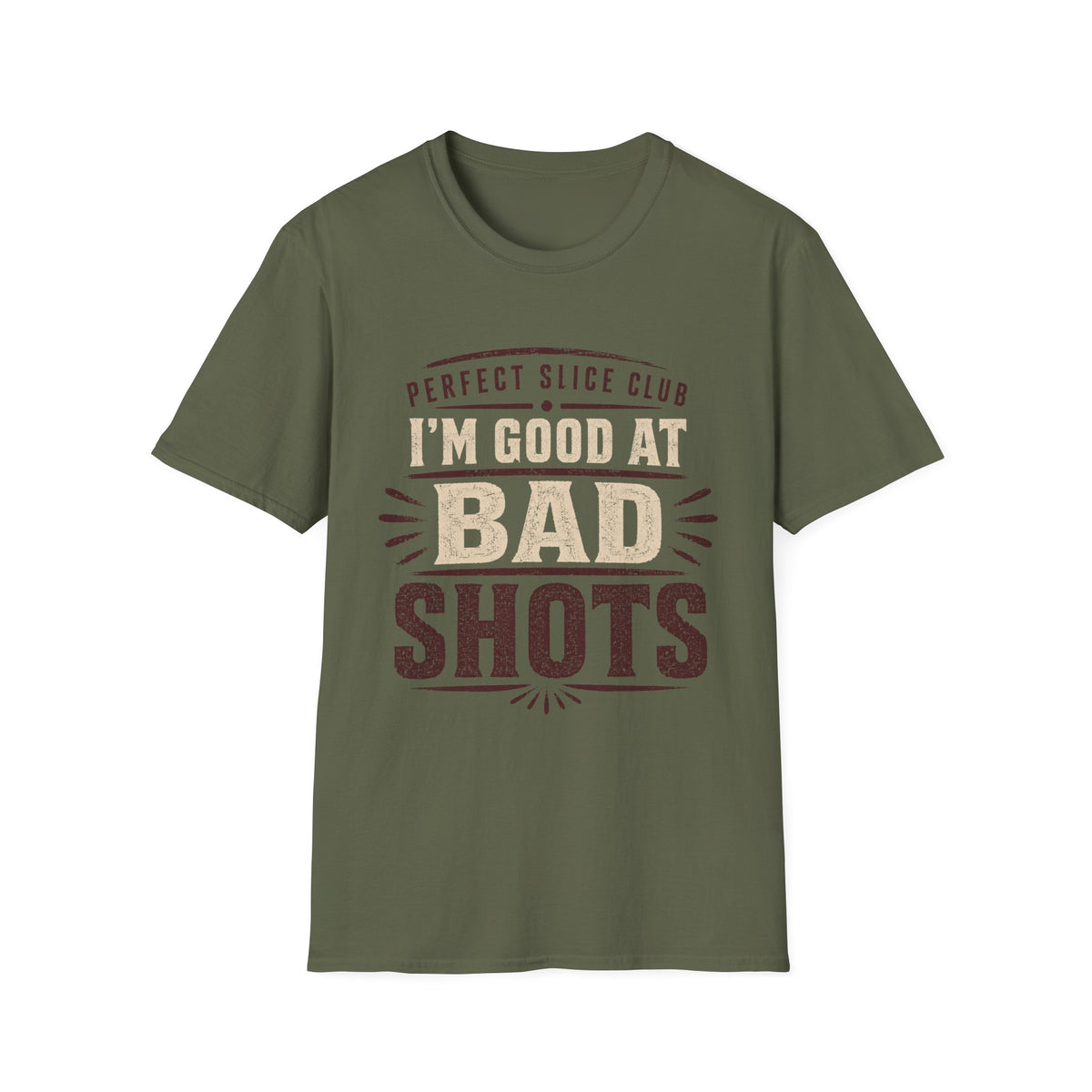 PERFECT SLICE CLUB TEXT T-SHIRT