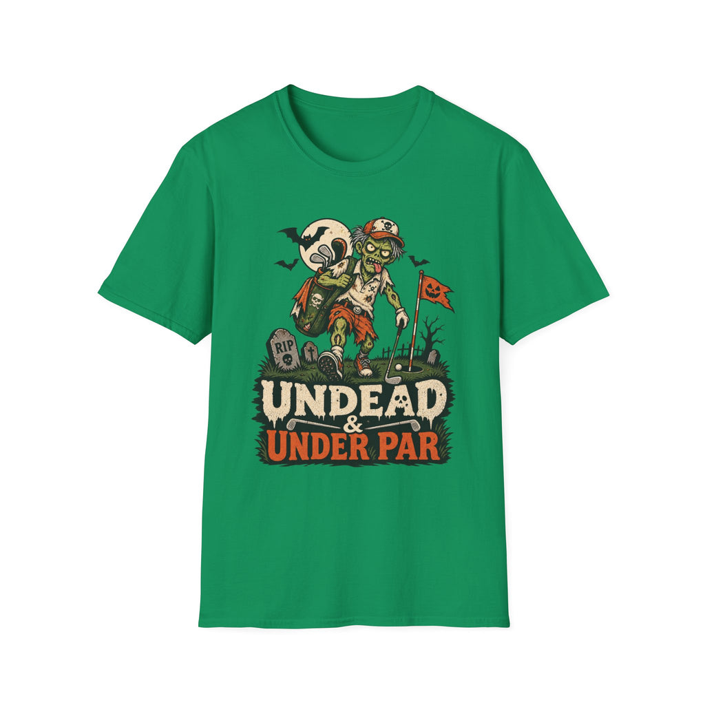 UNDEAD AND UNDER PAR ZOMBIE T-SHIRT