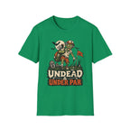 UNDEAD AND UNDER PAR ZOMBIE T-SHIRT