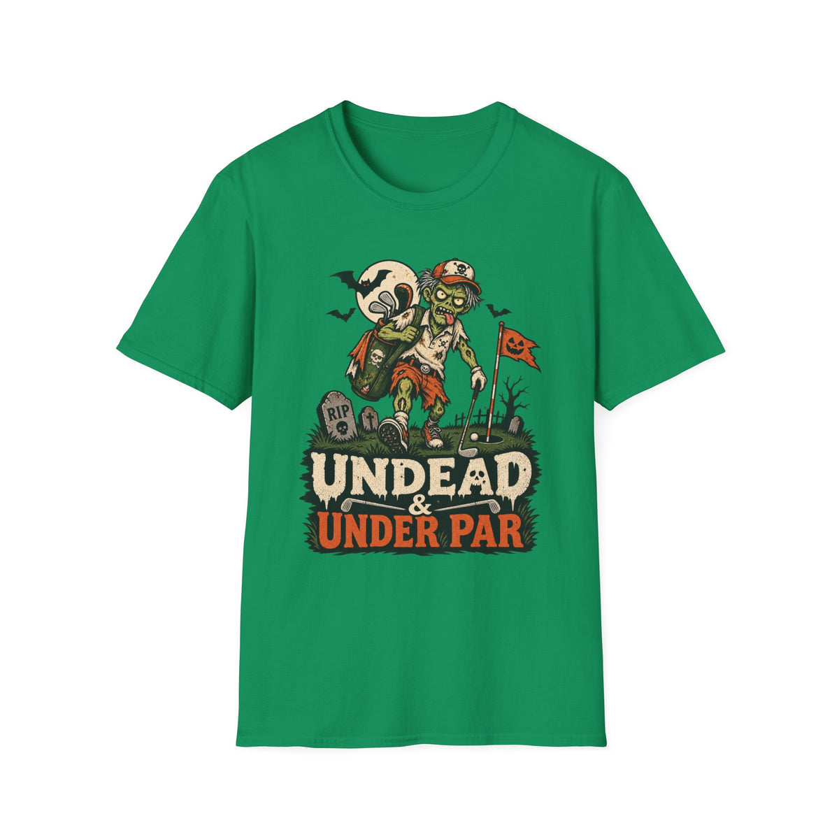 UNDEAD AND UNDER PAR ZOMBIE T-SHIRT