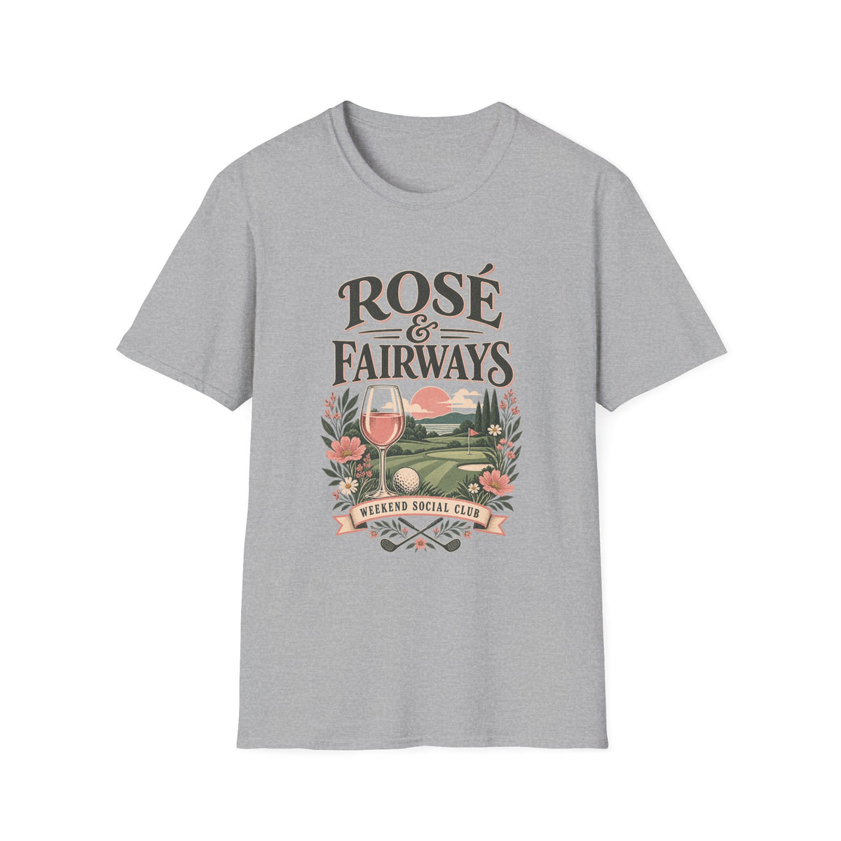 ROSE AND FAIRWAYS WEEKEND SOCIAL CLUB T-SHIRT