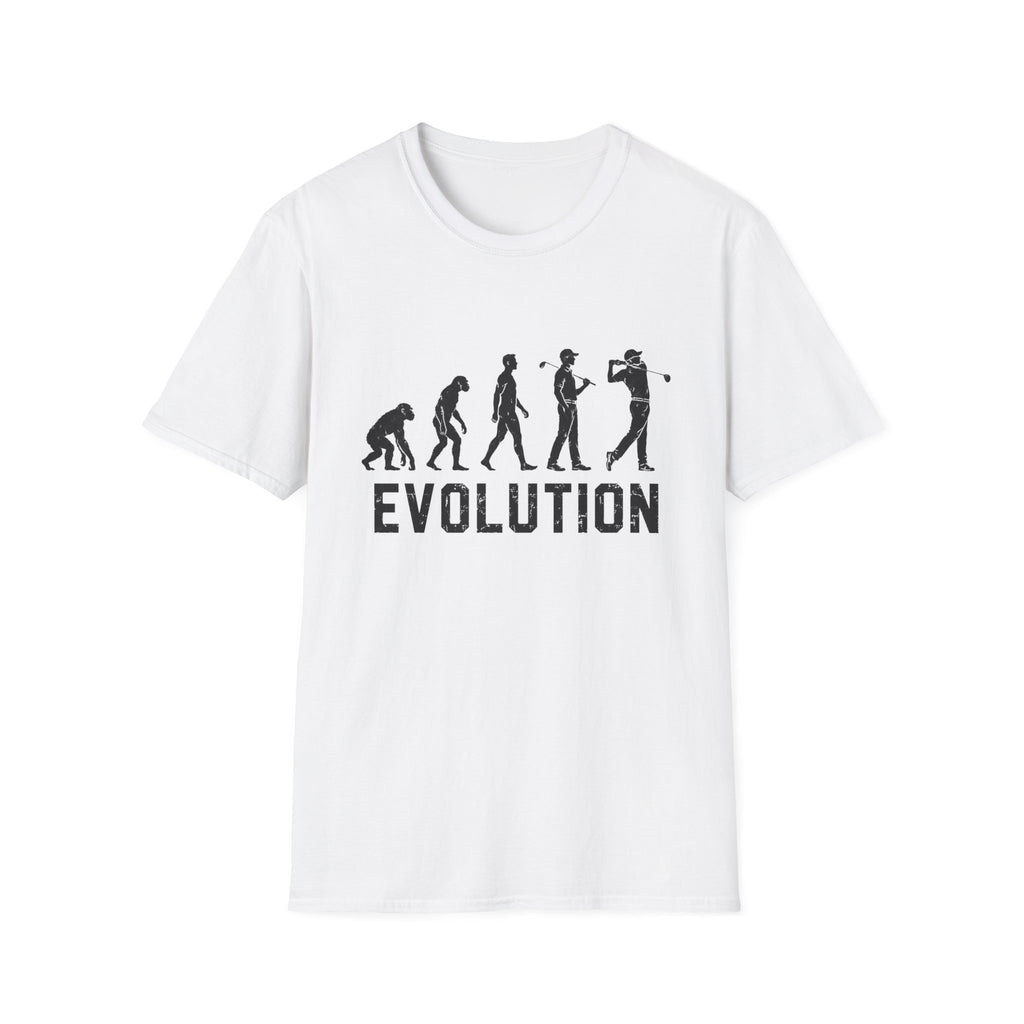 EVOLUTION OF GOLFER SILHOUETTE 70 T-SHIRT