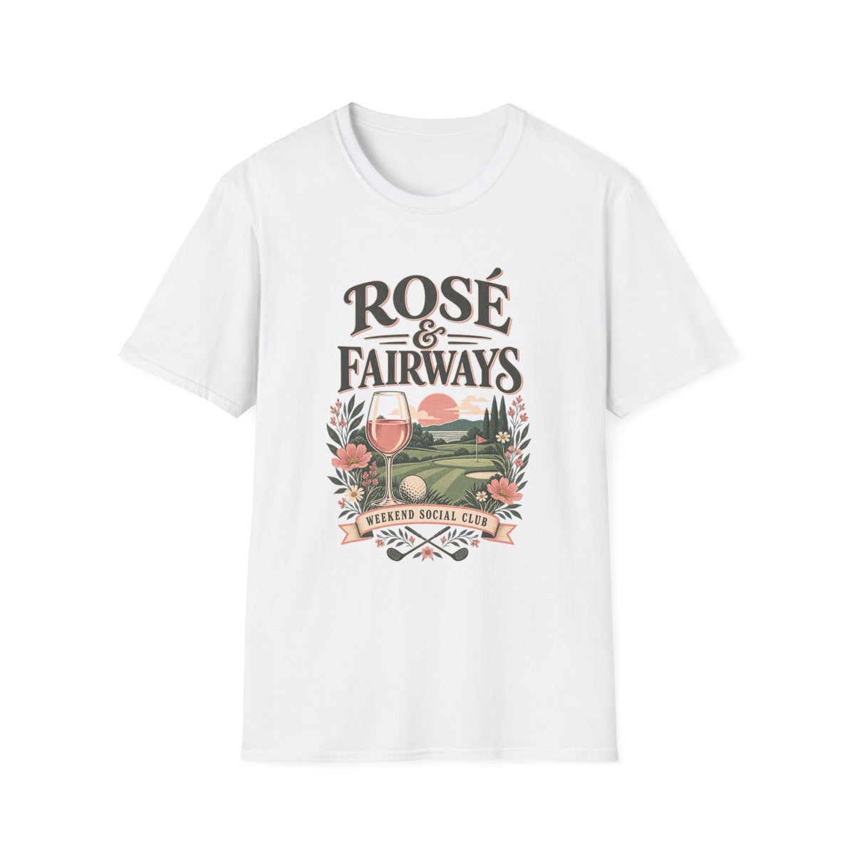 ROSE AND FAIRWAYS WEEKEND SOCIAL CLUB T-SHIRT