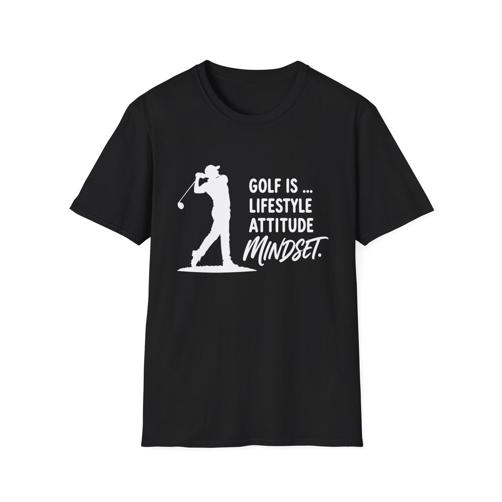 GOLF LIFESTYLE ATTITUDE MINDSET MAROON T-SHIRT