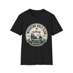 WEEKEND GOLF CLUB CART BADGE T-SHIRT