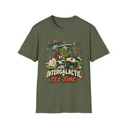 INTERGALACTIC TEE TIME ALIEN CART T-SHIRT