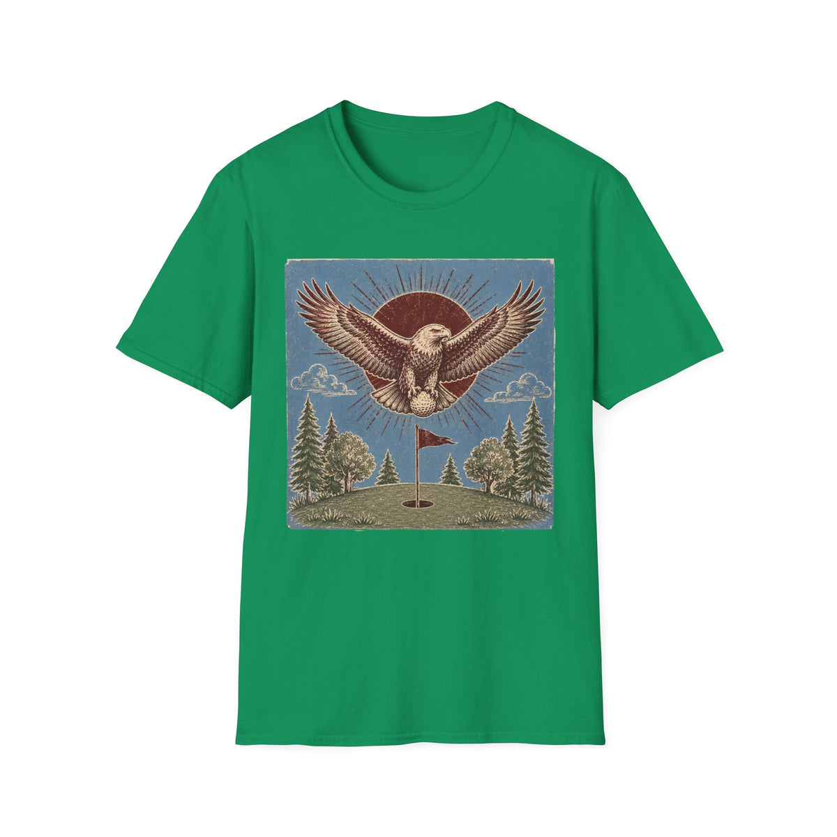 EAGLE HOLDING GOLF BALL ILLUSTRATION 149 T-SHIRT