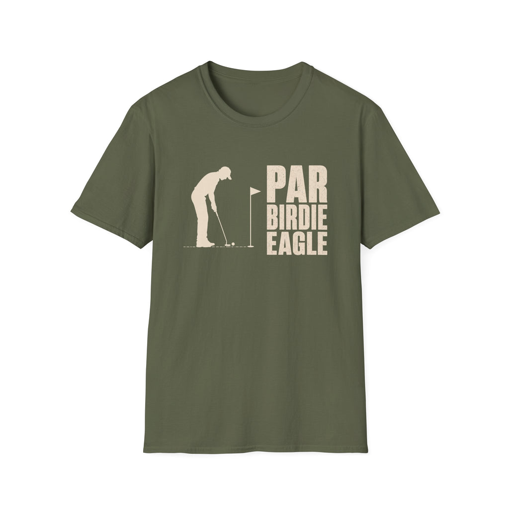 GOLFER PUTTING PAR BIRDIE EAGLE T-SHIRT