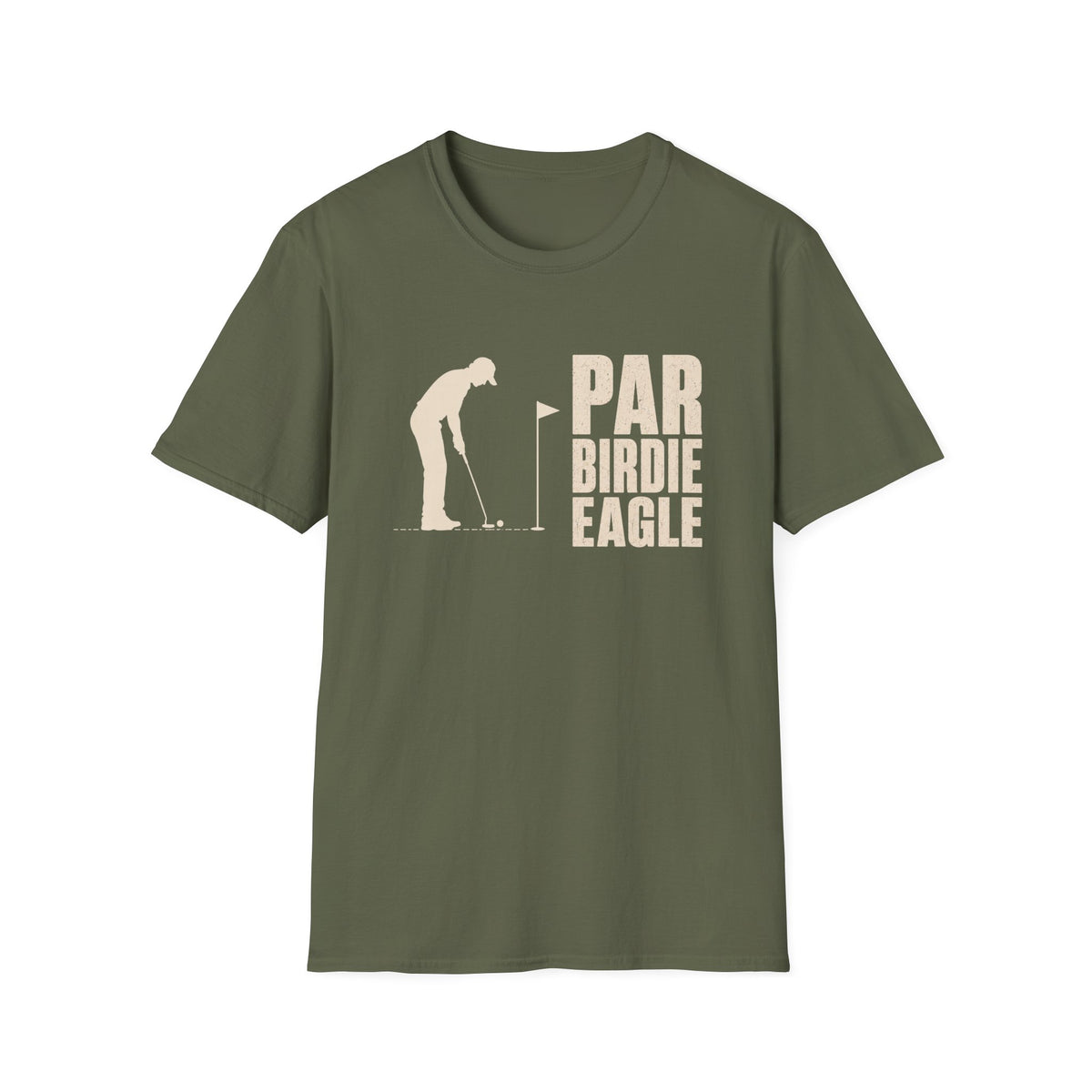 GOLFER PUTTING PAR BIRDIE EAGLE T-SHIRT