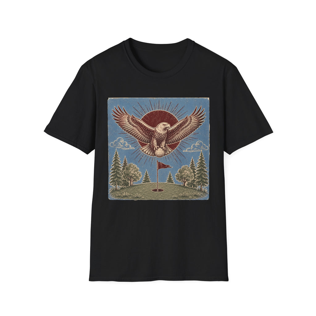 EAGLE HOLDING GOLF BALL ILLUSTRATION 149 T-SHIRT