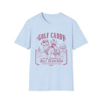 GOLF CADDY GOLDEN RETRIEVER BOWLER HAT PINK 63 T-SHIRT
