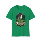 MY BALL DISAPPEARED UFO BADGE T-SHIRT