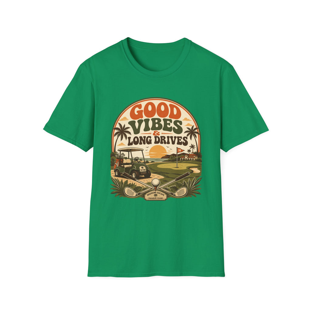GOOD VIBES LONG DRIVES SUNSET T-SHIRT