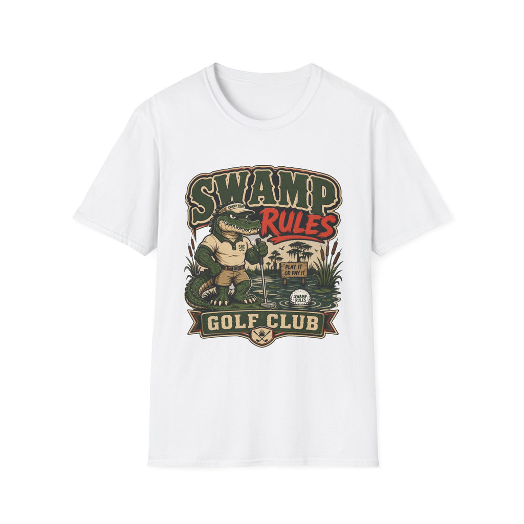 SWAMP RULES GOLF CLUB ALLIGATOR T-SHIRT