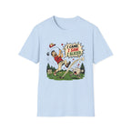 I CAME SAW SLICED CARTOON GOLFER T-SHIRT