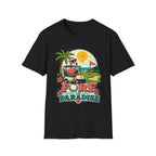 FORE IN PARADISE FLAMINGO CART 11 T-SHIRT