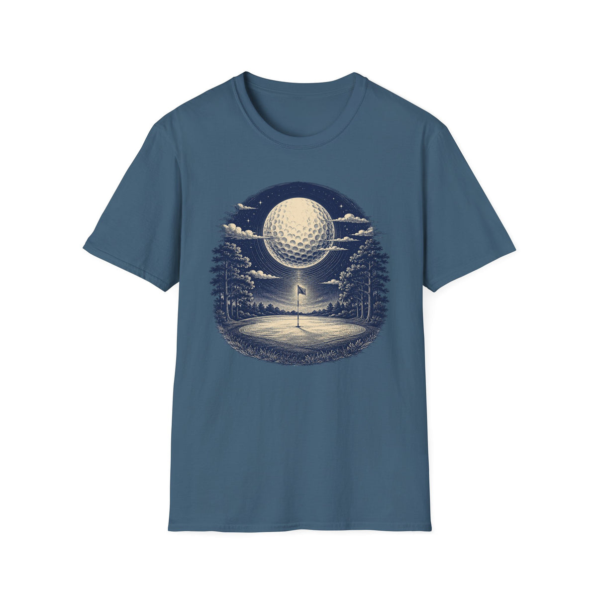 GOLF MOON NIGHT T-SHIRT