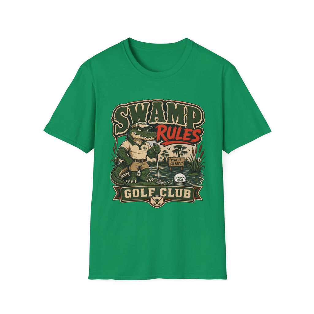 SWAMP RULES GOLF CLUB ALLIGATOR T-SHIRT
